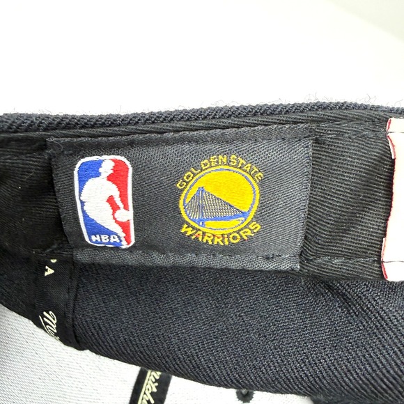 Mitchell & Ness Golden State Warriors Fitted Hat Black Wool NBA Cap 7 1/4 - Picture 5 of 9
